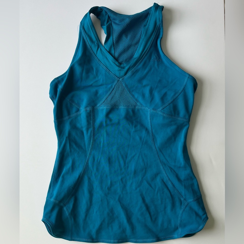 Adidas Women's Blue sports tank top